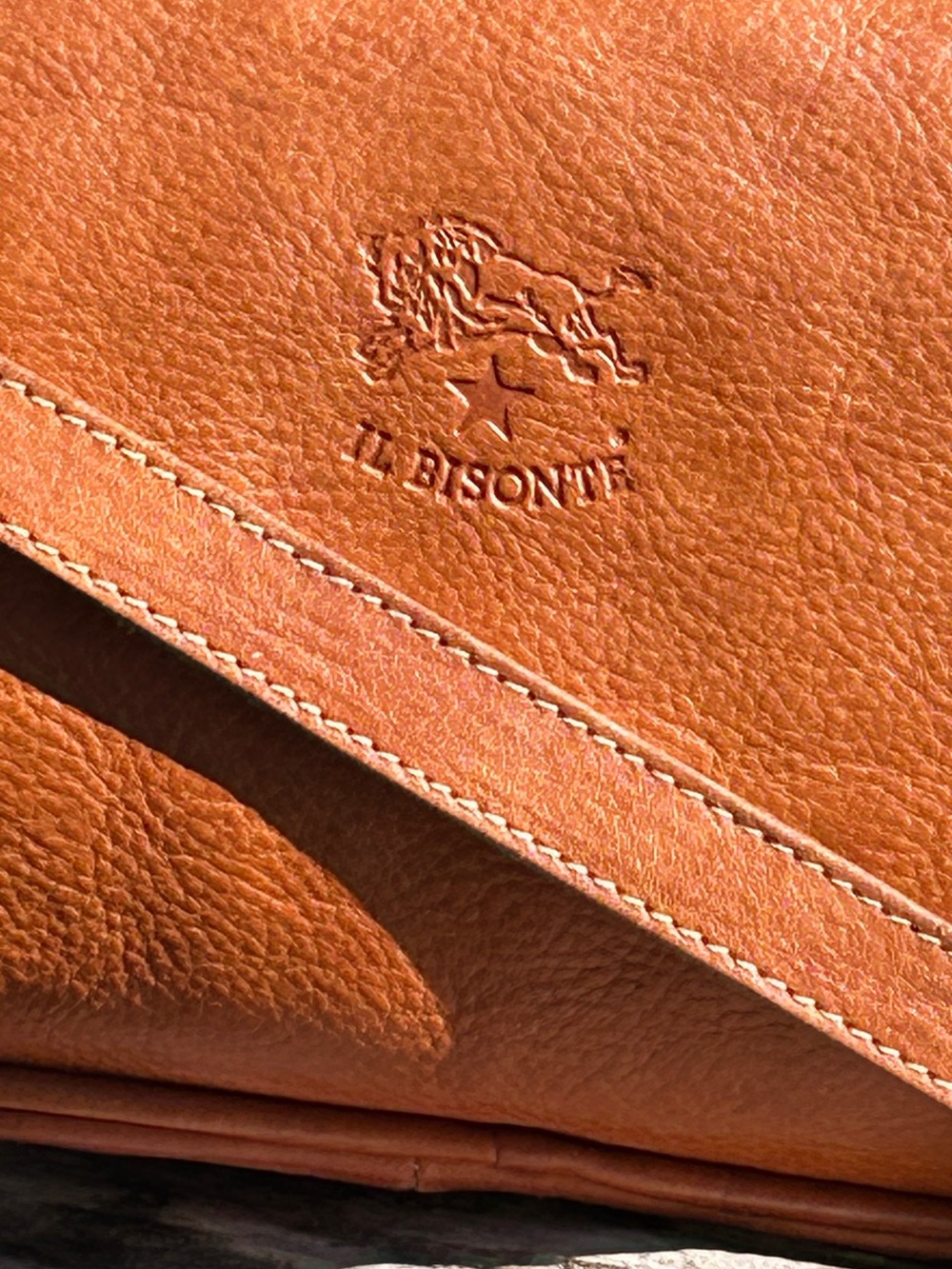 Vintage Il Bisonte Leather Camera Crossbody Bag - Made in Italy 🇮🇹